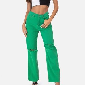 Adika Green wide Jeans Small